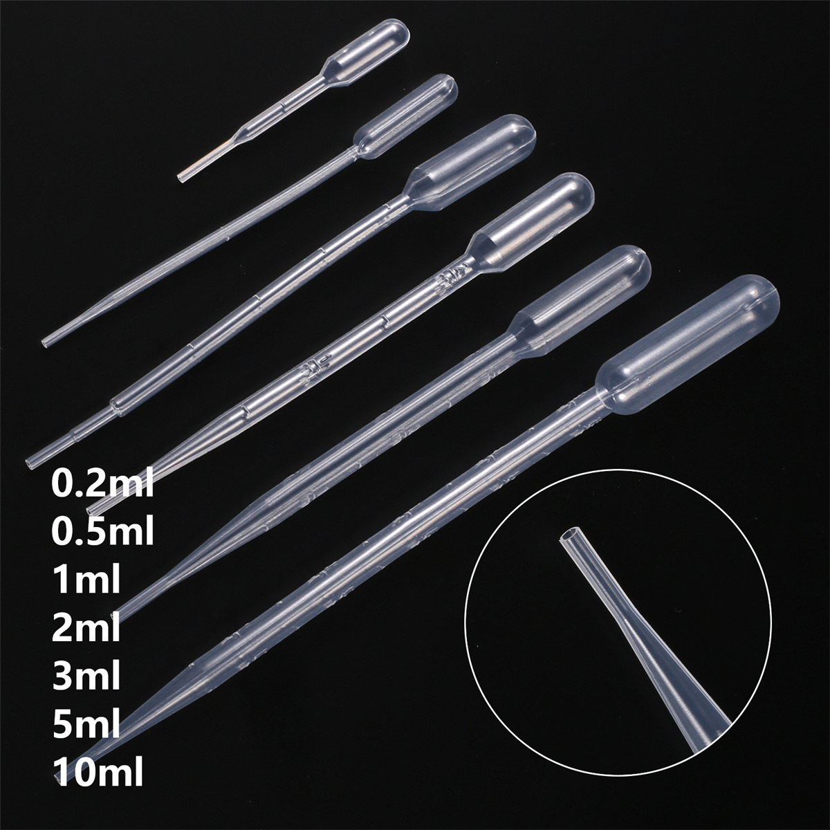 Plant Parent Kit - Bahçe Dikim Plastik Pipet 0.2/0.5/1/2/3/5/10 ML