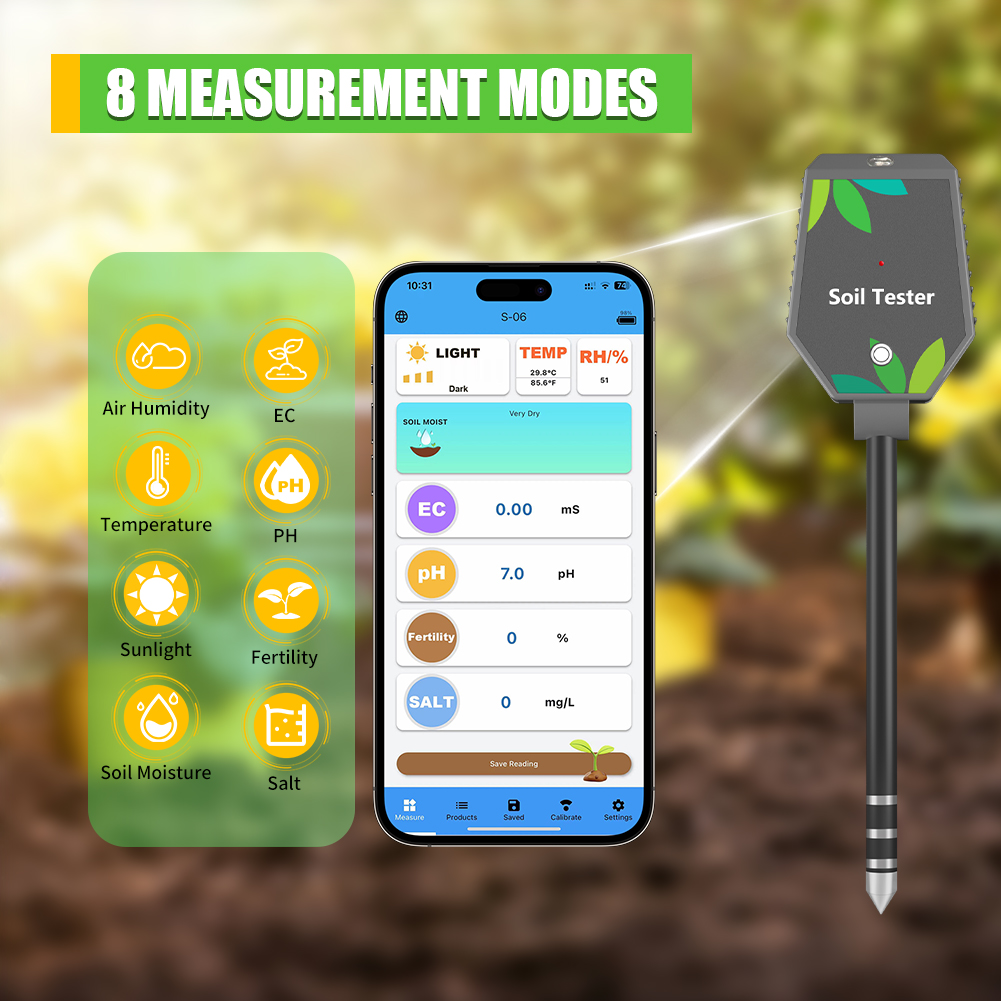 Yieryi 8'i 1 arada Akıllı Topr - Plant Parent App incelemesi ve fiyatı