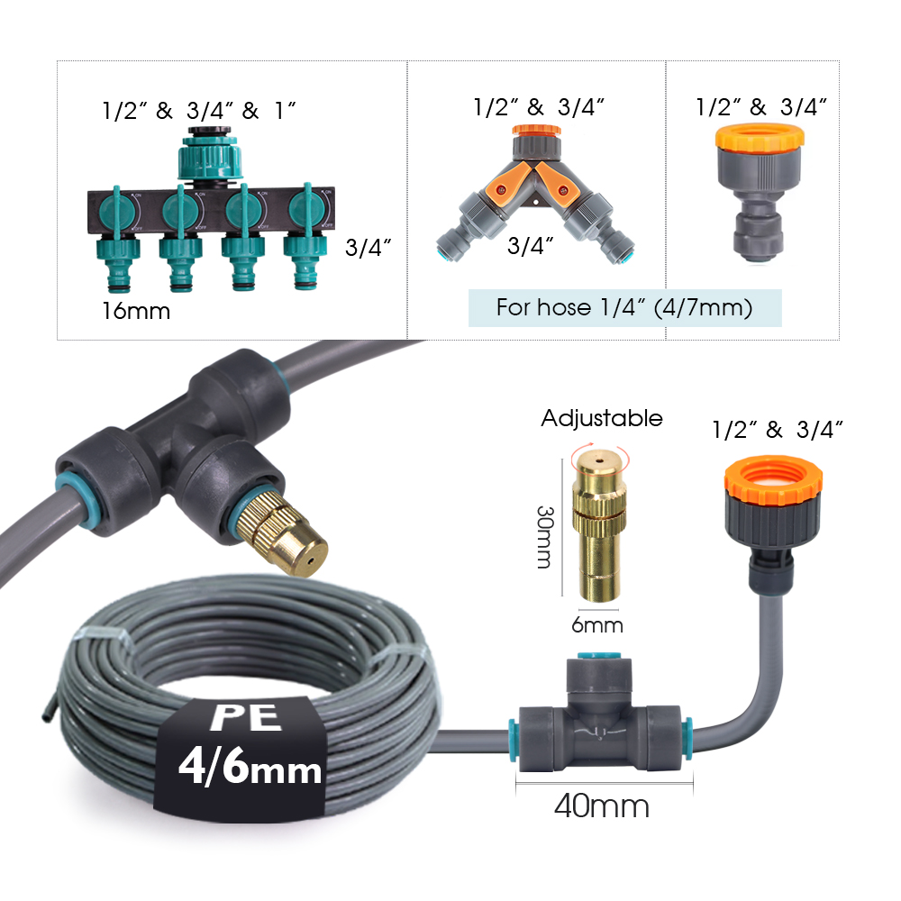 5-30 M 4/6mm Gri Hortum Ayarla - Plant Parent Kit incelemesi ve fiyatı